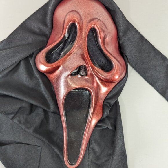 Scream Mask Metallic Red Ghost Face Easter Unlimited Halloween costume collect - Picture 4 of 11